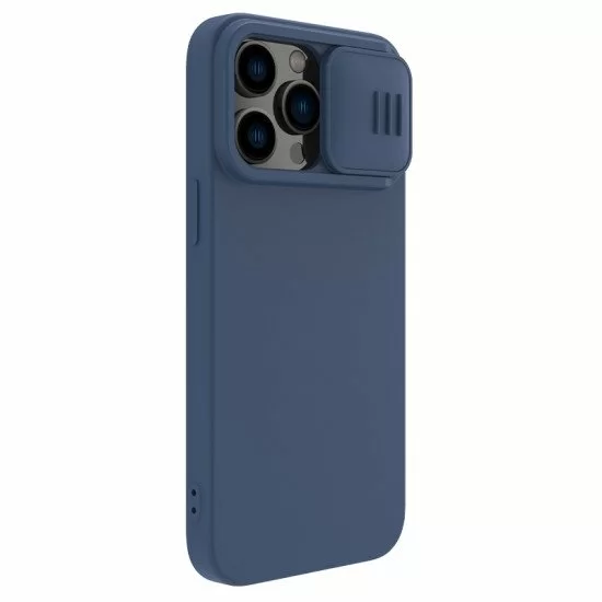 Husa Cover Nillkin CamShield Pro Silky pentru iPhone 14 Pro Albastru Husa Cover Nillkin CamShield Pro Silky pentru iPhone 14 Pro Albastru