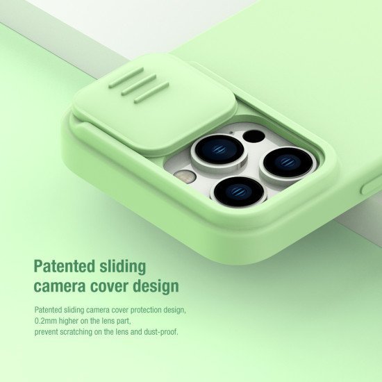 Husa Cover Nillkin CamShield Pro Silky pentru iPhone 14 Pro Verde