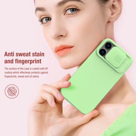 Husa Cover Nillkin CamShield Pro Silky pentru iPhone 14 Pro Verde