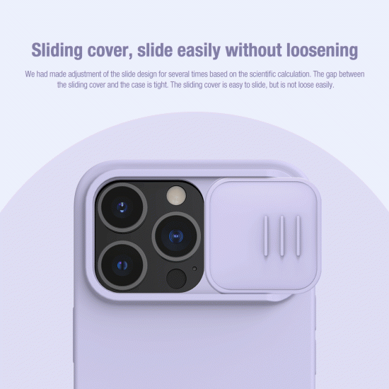 Husa Cover Nillkin CamShield Pro Silky pentru iPhone 14 Pro Max Negru