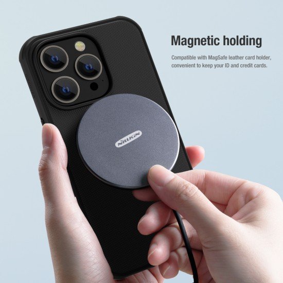 Husa protectie magnetică spate din plastic negru pentru Apple iPhone 14 Pro