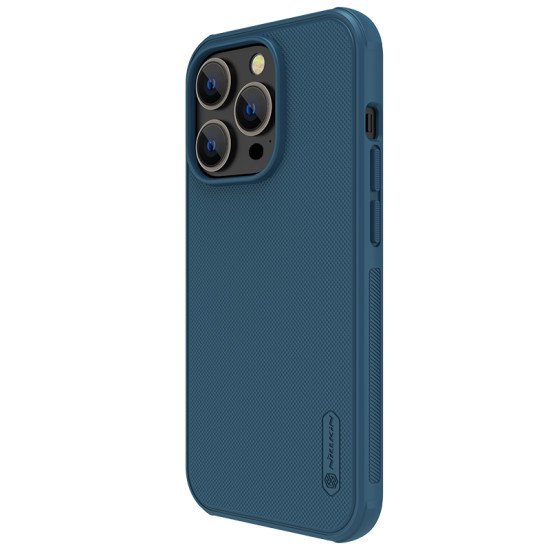 Husa protectie magnetică spate din plastic albastru pentru Apple iPhone 14 Pro Max