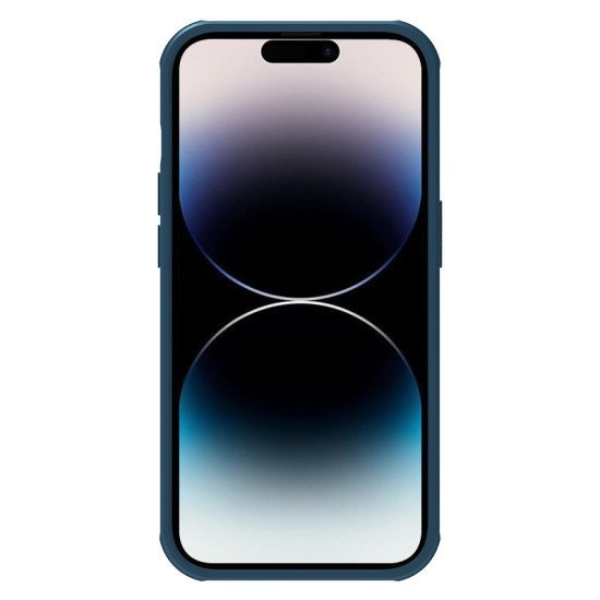 Husa protectie magnetică spate din plastic albastru pentru Apple iPhone 14 Pro Max