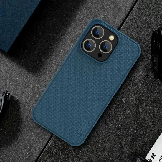 Husa protectie magnetică spate din plastic albastru pentru Apple iPhone 14 Pro Max Husa protectie magnetică spate din plastic albastru pentru Apple iPhone 14 Pro Max