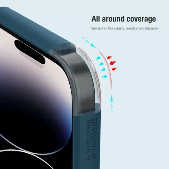 Husa protectie magnetică spate din plastic albastru pentru Apple iPhone 14 Pro Max Husa protectie magnetică spate din plastic albastru pentru Apple iPhone 14 Pro Max