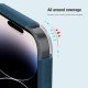 Husa protectie magnetică spate din plastic albastru pentru Apple iPhone 14 Pro Max