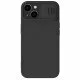 Husa Magnetica CamShield Silky din silicon pentru iPhone 15 Negru