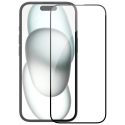 Folie protectie Nillkin EZ SET din sticla securizata pentru iPhone 15 Negru - 3buc.
