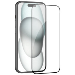 Folie protectie Nillkin EZ SET din sticla securizata pentru iPhone 15 Negru - 3buc.
