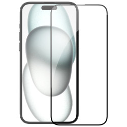 Folie protectie Nillkin EZ SET din sticla securizata pentru iPhone 15 Plus Negru - 3buc.