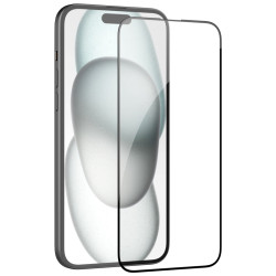 Folie protectie Nillkin EZ SET din sticla securizata pentru iPhone 15 Plus Negru - 3buc.