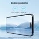 Folie protectie Nillkin EZ SET din sticla securizata pentru iPhone 15 Plus Negru - 3buc.