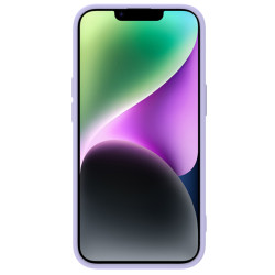 Husa Magnetica CamShield Silky din silicon pentru iPhone 15 Plus Violet