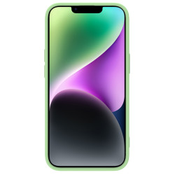 Husa Magnetica CamShield Silky din silicon pentru iPhone 15 Plus Verde