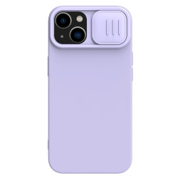 Husa Magnetica CamShield Silky din silicon pentru iPhone 15 Plus Violet