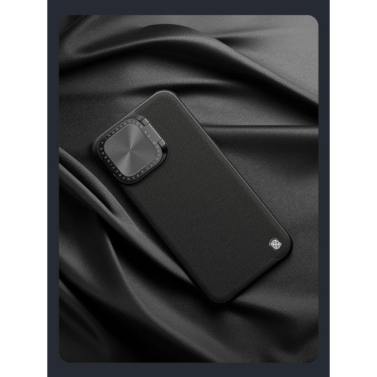 Husa magnetică din piele Nillkin CamShield negru pentru Apple Iphone 15 Pro