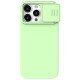 Husa Magnetica CamShield Pro Silky din silicon pentru iPhone 15 Pro Verde