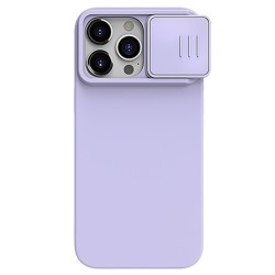Husa Magnetica CamShield Pro Silky din silicon pentru iPhone 15 Pro Max Violet