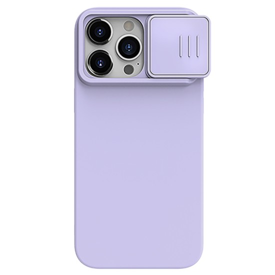 Husa Magnetica CamShield Pro Silky din silicon pentru iPhone 15 Pro Max Violet