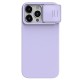 Husa Magnetica CamShield Pro Silky din silicon pentru iPhone 15 Pro Max Violet