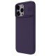 Husa Magnetica CamShield Pro Silky din silicon pentru iPhone 14 Pro Max Violet închis