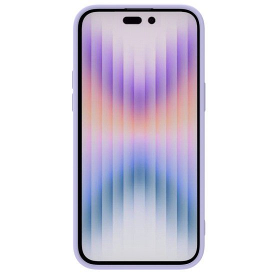 Husa Magnetica CamShield Pro Silky din silicon pentru iPhone 15 Pro Violet