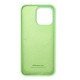 Husa Magnetica CamShield Pro Silky din silicon pentru iPhone 15 Pro Verde