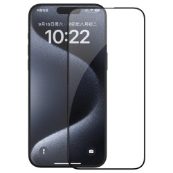 Folie protectie Nillkin EZ SET din sticla securizata pentru iPhone 15 Pro Negru - 2buc.
