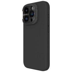 Husa Magnetica LensWing Silky din silicon  pentru iPhone 16 Pro Negru