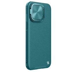 Husa magnetică din piele Nillkin CamShield Verde pentru Apple Iphone 15 Pro Max Husa magnetică din piele Nillkin CamShield Verde pentru Apple Iphone 15 Pro Max