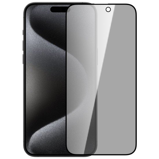 Folie protectie Nillkin Guardian din sticla securizata pentru iPhone 15 Pro Max Negru