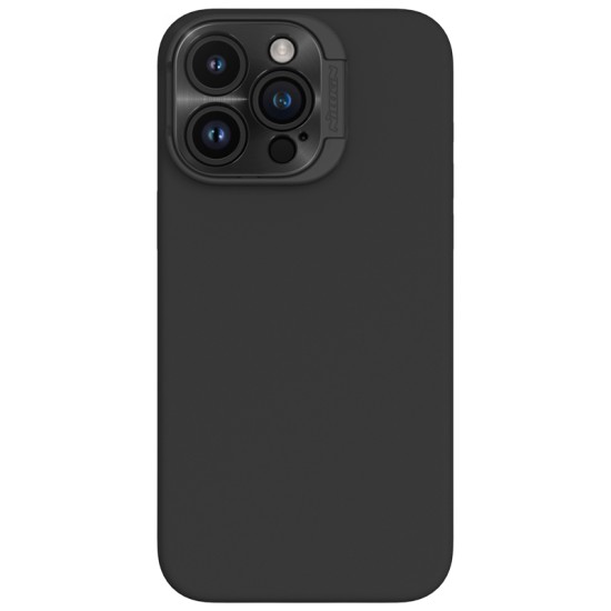 Husa Magnetica LensWing Silky din silicon pentru iPhone 16 Pro Max Negru