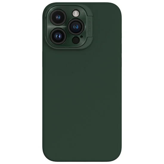 Husa Magnetica LensWing Silky din silicon pentru iPhone 15 Pro Max Verde Husa Magnetica LensWing Silky din silicon pentru iPhone 15 Pro Max Verde