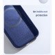 Husa Magnetica LensWing Silky din silicon pentru iPhone 15 Pro Max Albastru