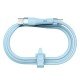 Cablu din silicon lichid Flowspeed Tip-C la Tip-C 60W 120cm albastru