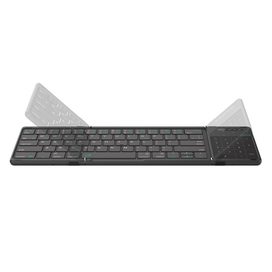Bluetooth tastatură pliabilă cu touchpad Nillkin Cube Pocket Neagra