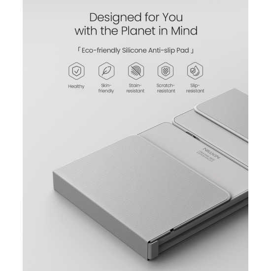 Bluetooth tastatură pliabilă cu touchpad Nillkin Cube Pocket Gri Bluetooth tastatură pliabilă cu touchpad Nillkin Cube Pocket Gri