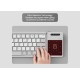 Bluetooth tastatură pliabilă cu touchpad Nillkin Cube Pocket Gri Bluetooth tastatură pliabilă cu touchpad Nillkin Cube Pocket Gri
