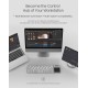 Bluetooth tastatură pliabilă cu touchpad Nillkin Cube Pocket Gri Bluetooth tastatură pliabilă cu touchpad Nillkin Cube Pocket Gri