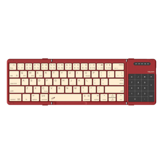 Bluetooth tastatură pliabilă cu touchpad Nillkin Cube Pocket Roșie Bluetooth tastatură pliabilă cu touchpad Nillkin Cube Pocket Roșie