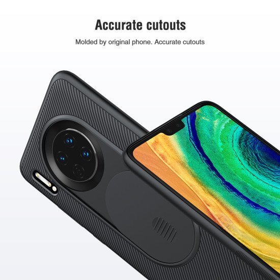 Husa protectie spate si camera foto negru pentru Huawei Mate 30