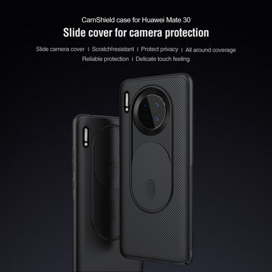 Husa protectie spate si camera foto negru pentru Huawei Mate 30