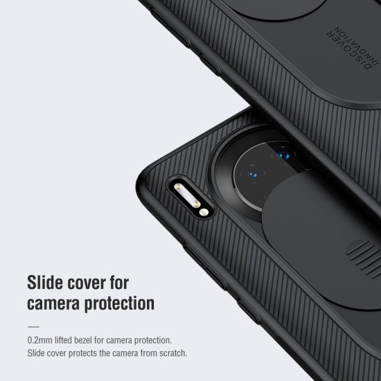 Husa protectie spate si camera foto negru pentru Huawei Mate 30