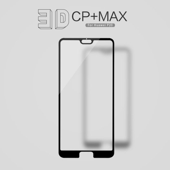 Folie protectie Nillkin  3D CP+MAX din sticla securizata pentru Huawei P20