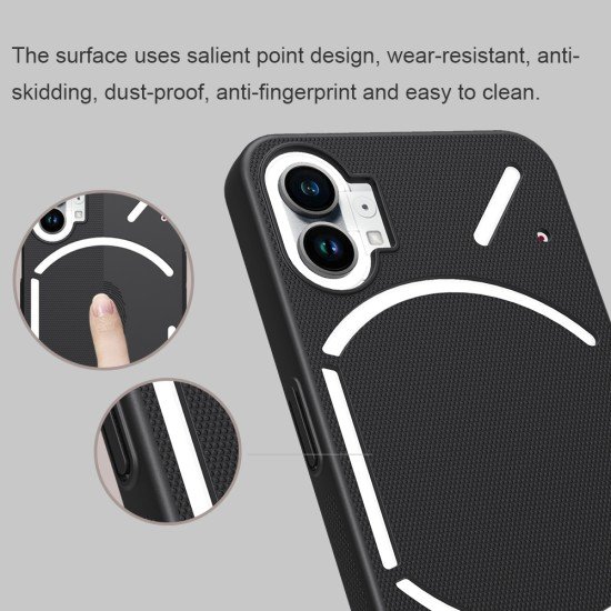 Husa protectie spate din plastic negru pentru Nothing phone 1