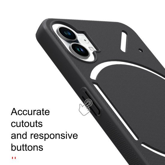 Husa protectie spate din plastic negru pentru Nothing phone 1