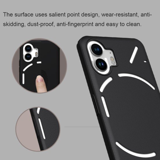 Husa protectie spate din plastic negru pentru Nothing phone 2