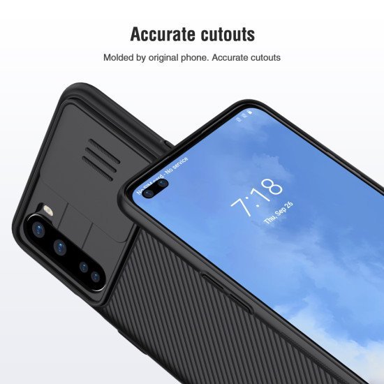 Husa protectie spate si camera foto negru pentru Oneplus Nord