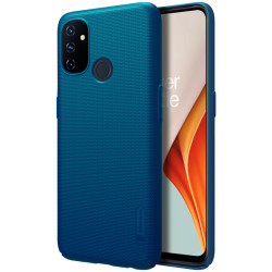Husa protectie spate din plastic albastru pentru Oneplus Nord N100 Husa protectie spate din plastic albastru pentru Oneplus Nord N100
