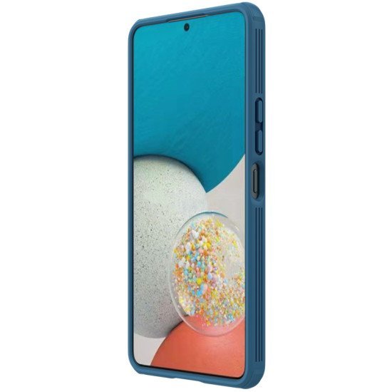 Husa protectie spate si camera foto albastru pentru Samsung Galaxy A53 5G